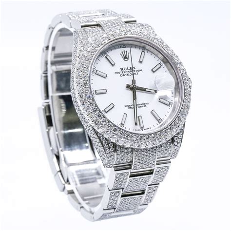 iced rolex cheap|rolex datejust 41mm iced out.